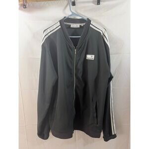Sergio Tacchini Mens Black Striped Full Zip Track Jacket 2XL RN161649